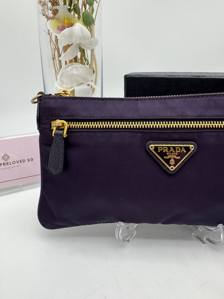 PRADA NYLON & SAFFIANO SLING