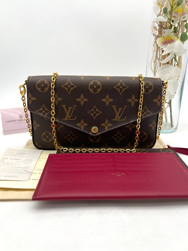 LOUIS VUITTON FELICIE DAMIER EBENE