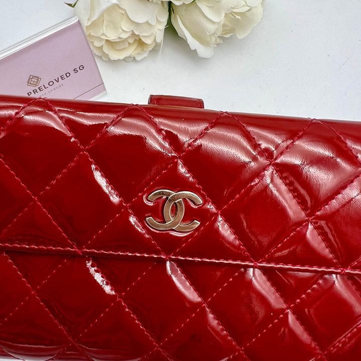 CHANEL WALLET PATENT