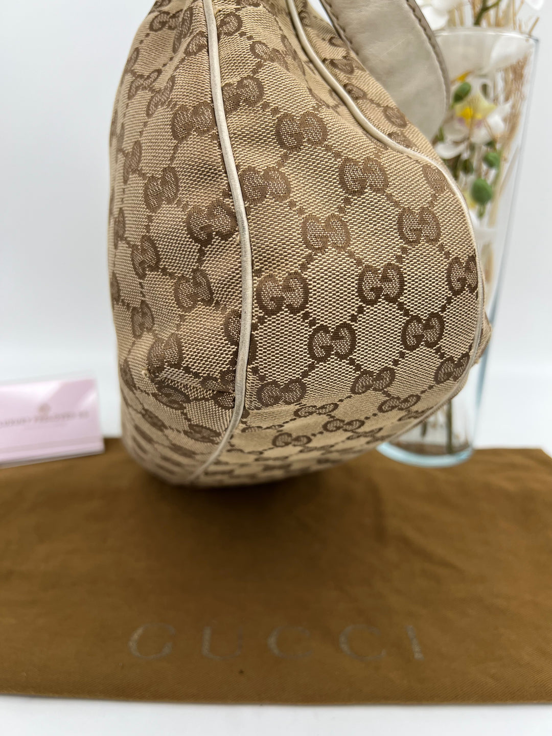 GUCCI CANVAS SMALL OPHIDIA SHOULDER BAG
