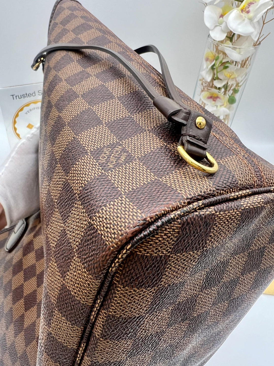 LOUIS VUITTON NEVERFULL MM DAMIER EBENE