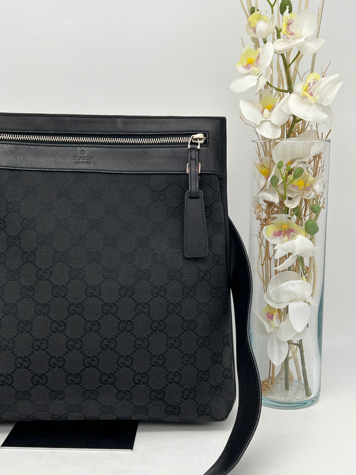 GUCCI GG CANVAS SLING BAG