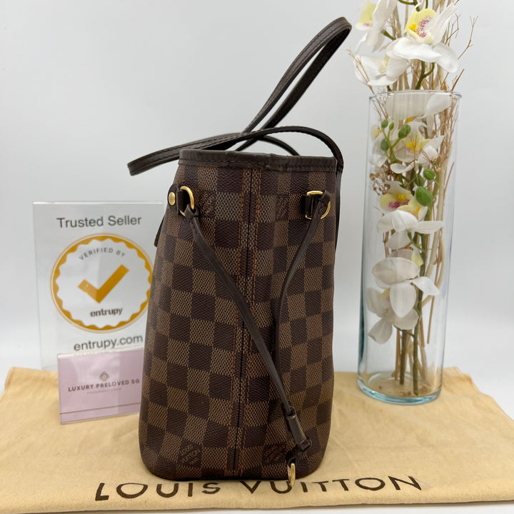 LOUIS VUITTON NEVERFULL PM DAMIER EBENE