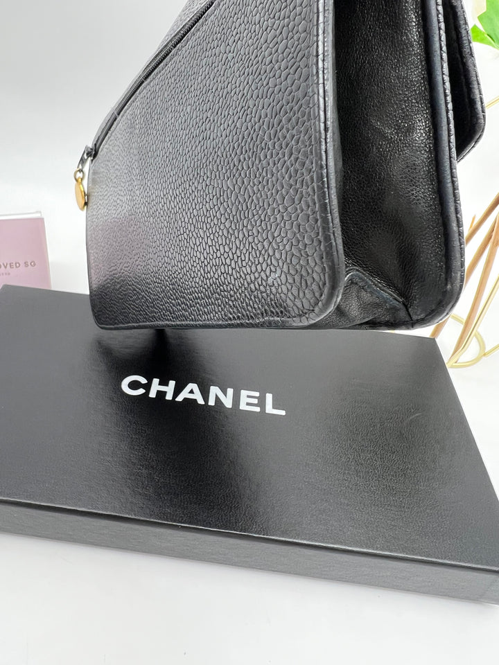 CHANEL CAVIAR TIMELESS CLUTCH