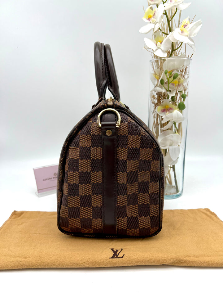 LOUIS VUITTON BANDOULIERE 25 DAMIER EBENE