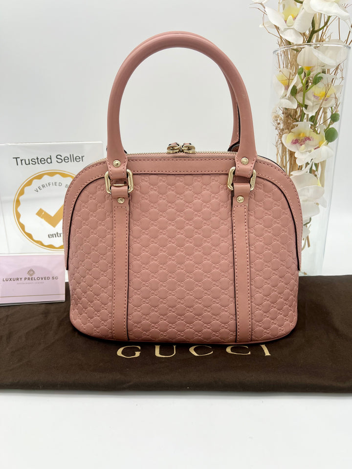 GUCCI MICROGUCCIMA MINI DOME 2 WAY BAG