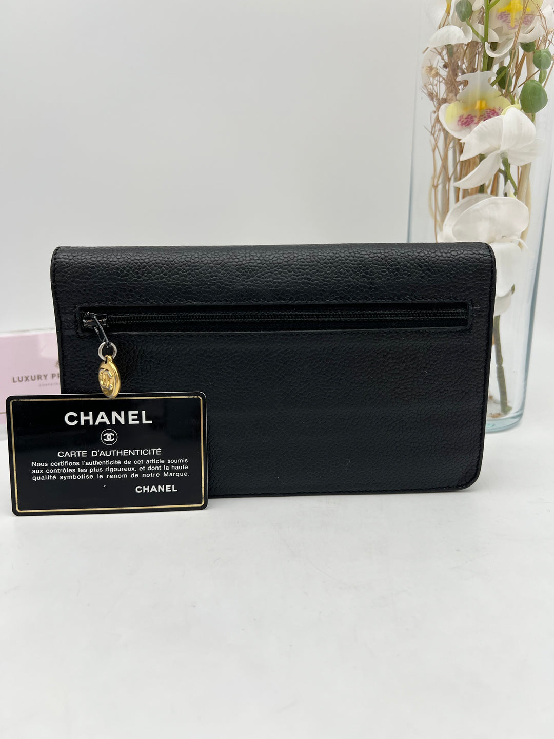 CHANEL LAMBSKIN TIMELESS CLUTCH