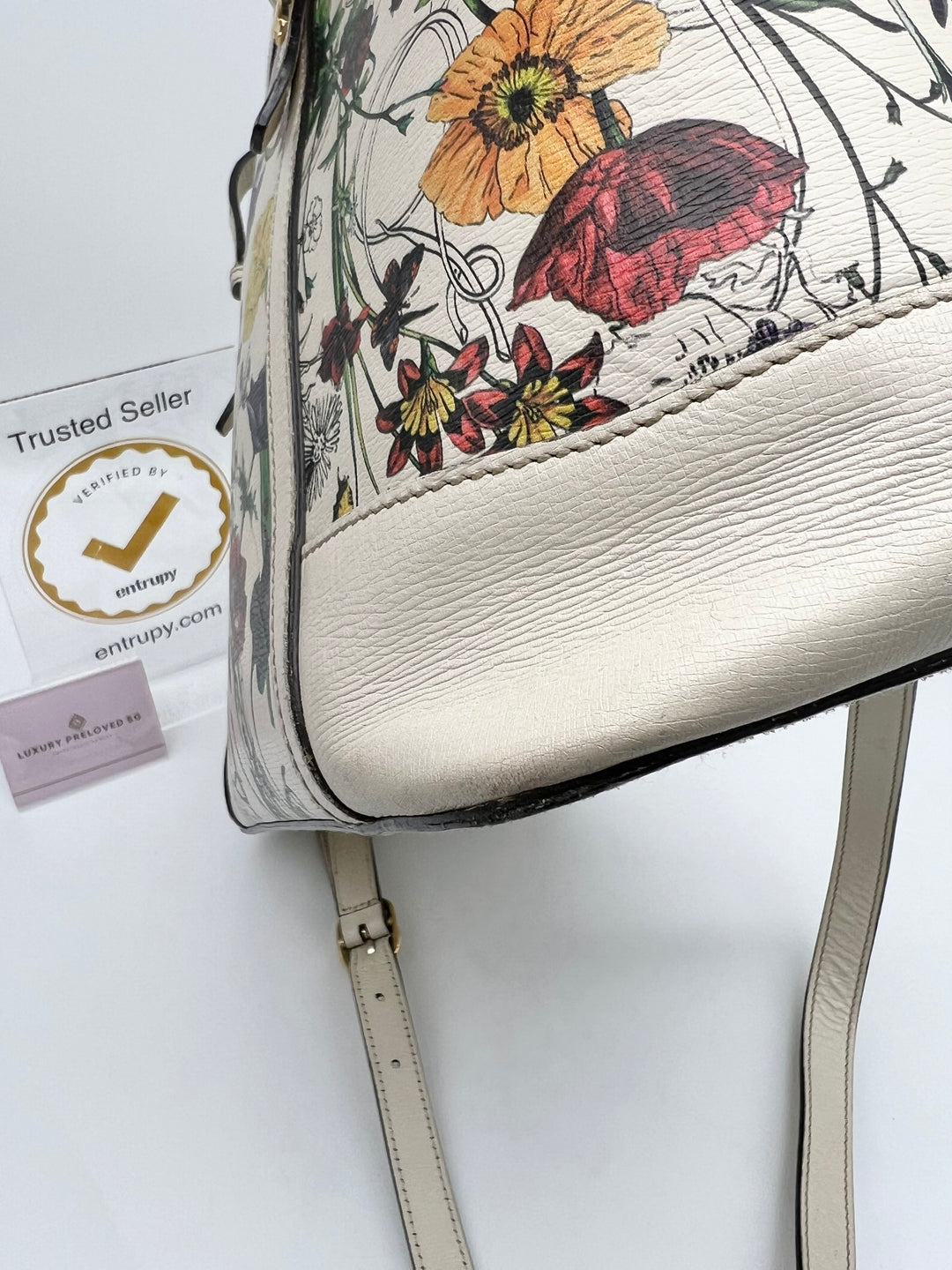 GUCCI VINTAGE FLORA 2 WAY BAG