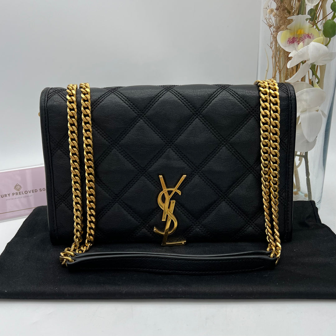 YVES SAINT LAURENT BECKY WALLET ON CHAIN