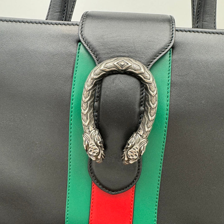 GUCCI CALFSKIN WEB STRIPE DIONYSUS