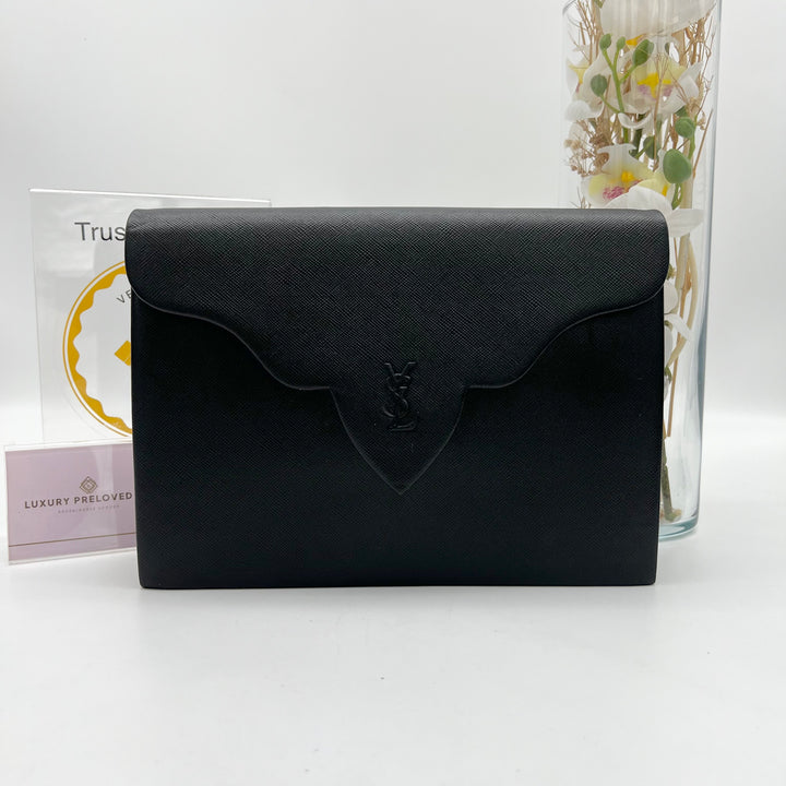 YVES SAINT LAURENT YSL VINTAGE CLUTCH