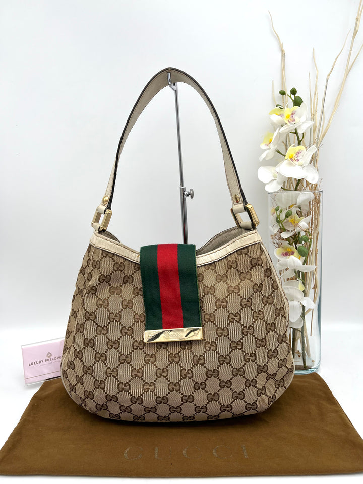 GUCCI CANVAS SMALL OPHIDIA SHOULDER BAG