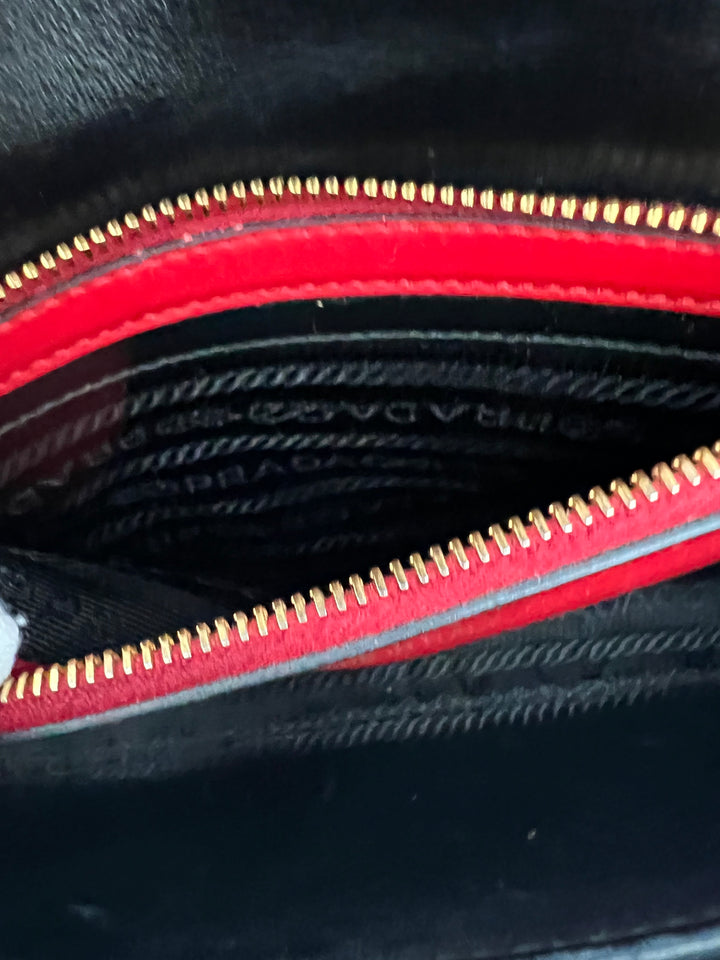 PRADA SAFFIANO DIAGRAMME SHOULDER BAG