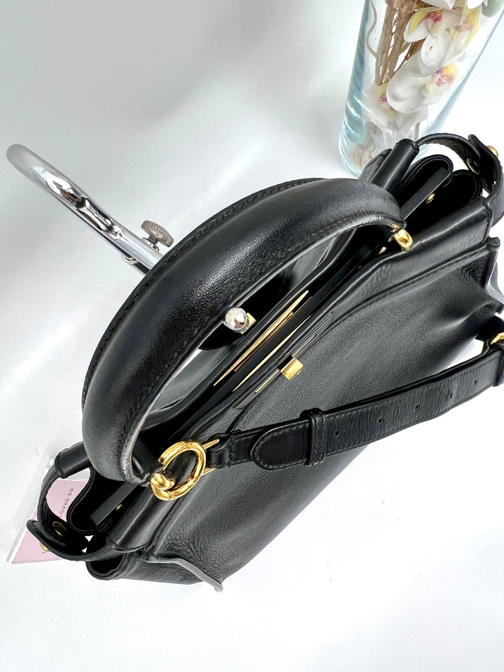 FENDI PEEKABOO SOFT LEATHER BLACK MEDIUM