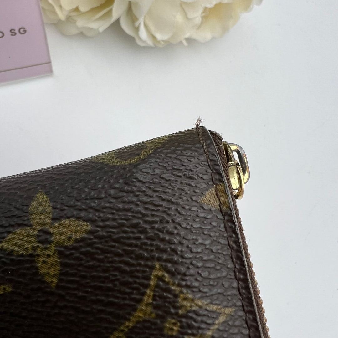 LOUIS VUITTON MONOGRAM ZIPPY SHORT WALLET