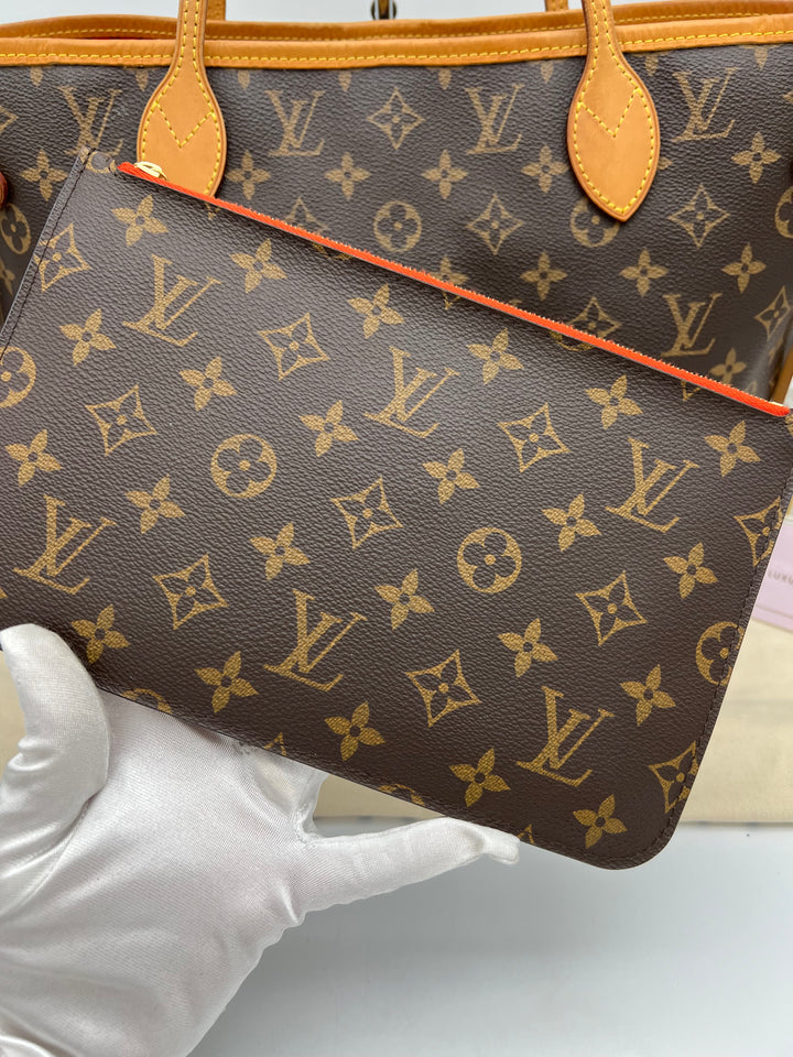 LOUIS VUITTON NEVERFULL MM MONOGRAM W/ POUCH