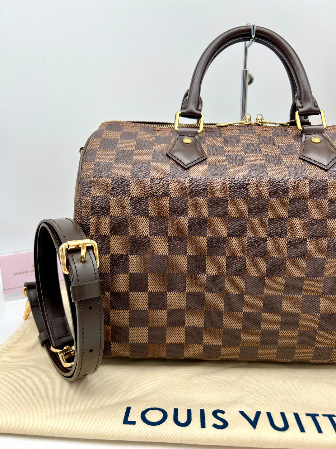 LOUIS VUITTON BANDOULIERE 30 DAMIER EBENE
