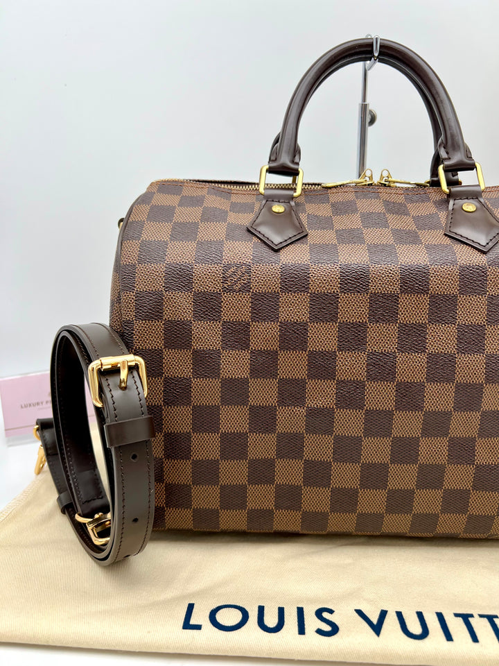 LOUIS VUITTON BANDOULIERE 30 DAMIER EBENE