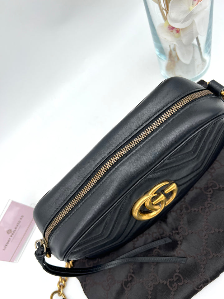 GUCCI MARMONT CAMERA QUILTED SMALL