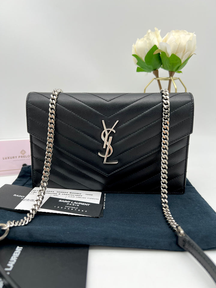 YVES SAINT LAURENT MONOGRAM ENVELOPE