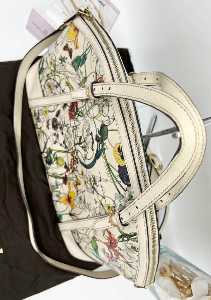 GUCCI VINTAGE FLORA 2 WAY BAG