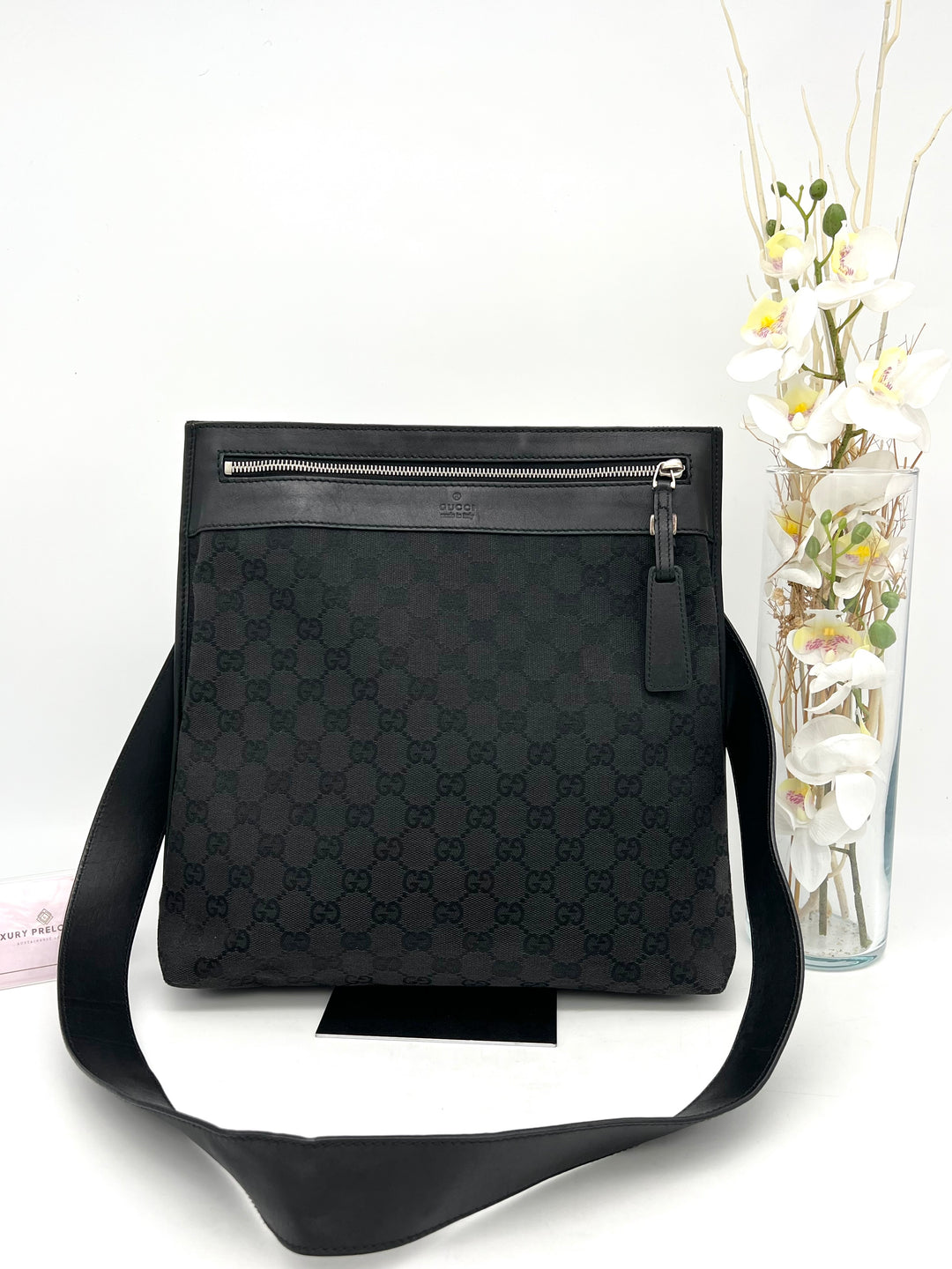 GUCCI GG CANVAS SLING BAG