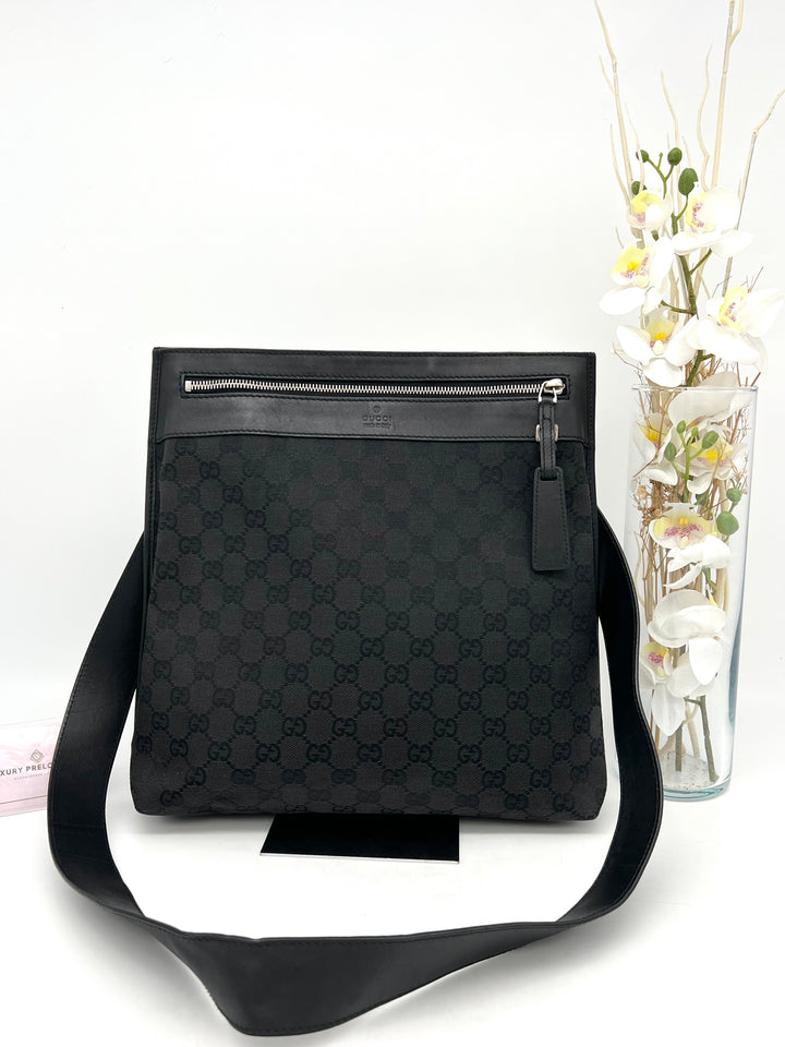 GUCCI GG CANVAS SLING BAG