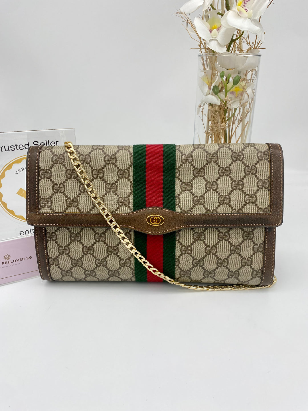 GUCCI VINTAGE OPHIDIA CLUTCH