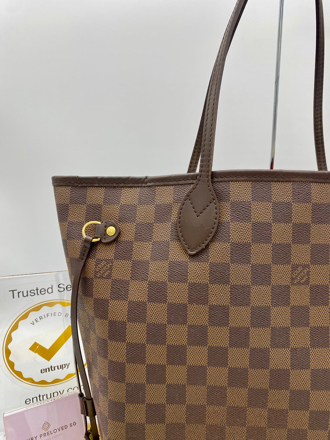 LOUIS VUITTON NEVERFULL MM DAMIER EBENE