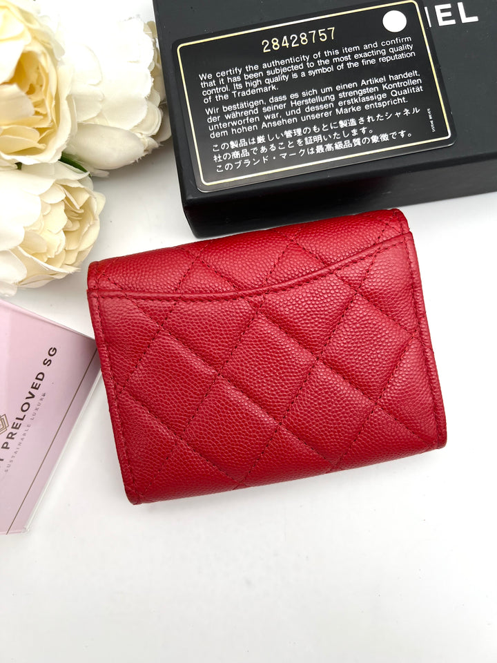 CHANEL CLASSIC SMALL FLAP CAVIAR WALLET