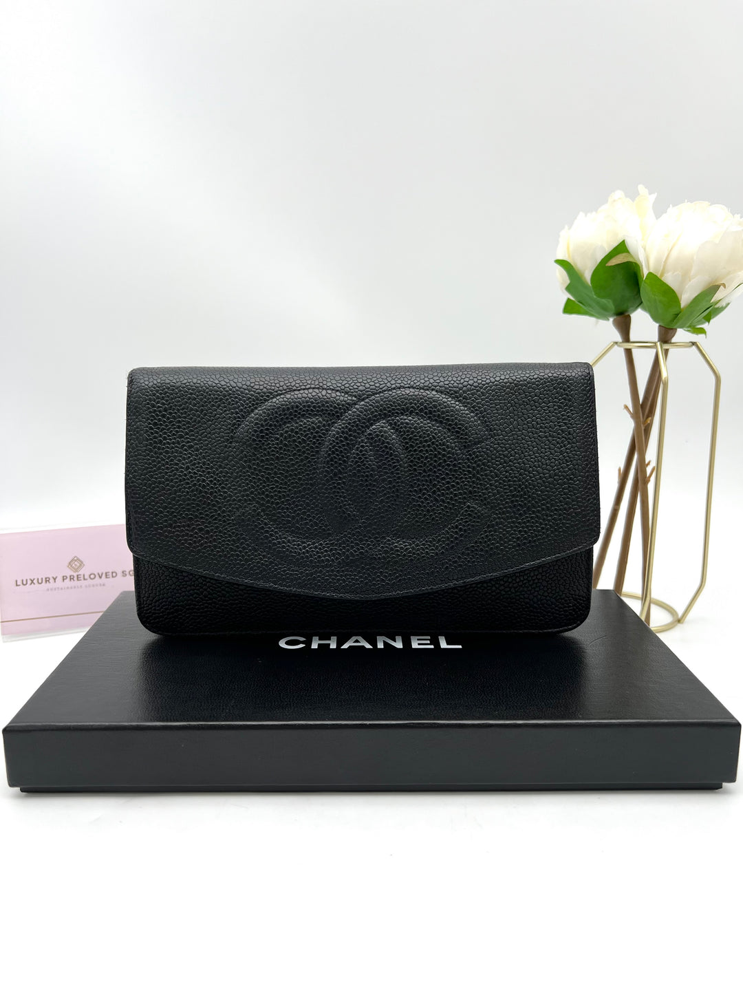 CHANEL CAVIAR TIMELESS CLUTCH