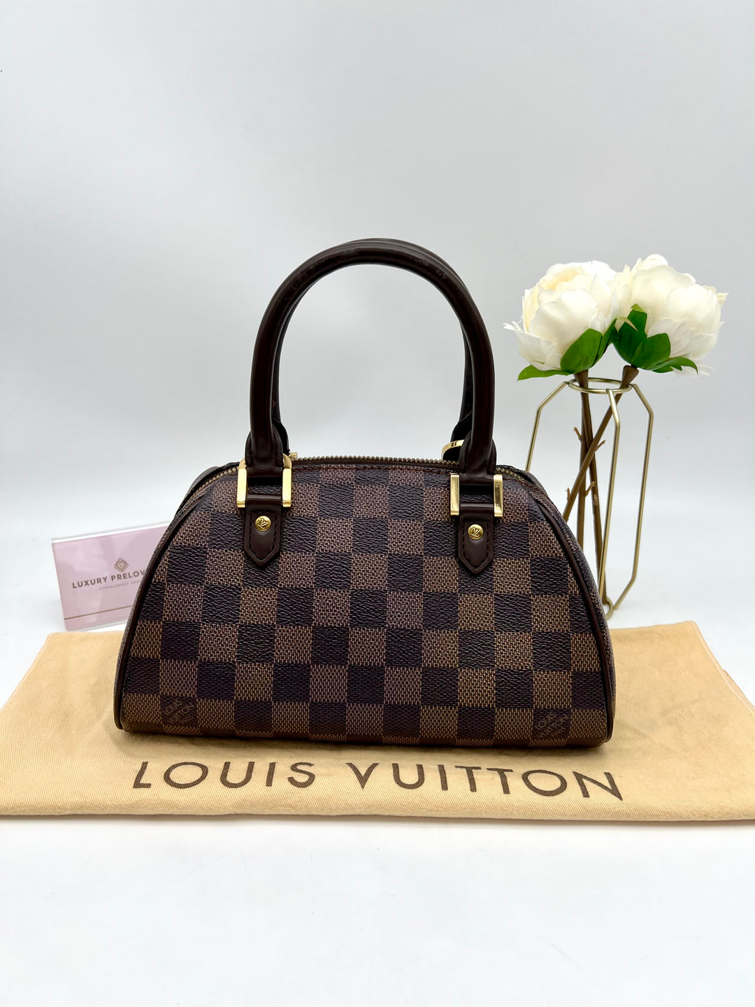 LOUIS VUITTON MINI RIBERA DAMIER EBENE