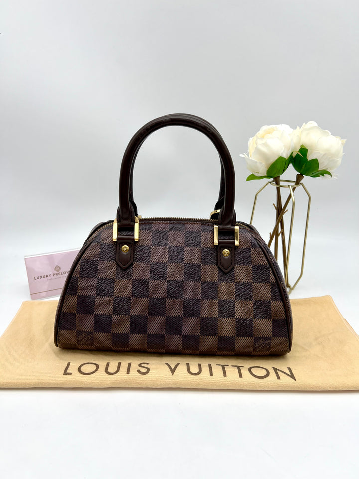 LOUIS VUITTON MINI RIBERA DAMIER EBENE