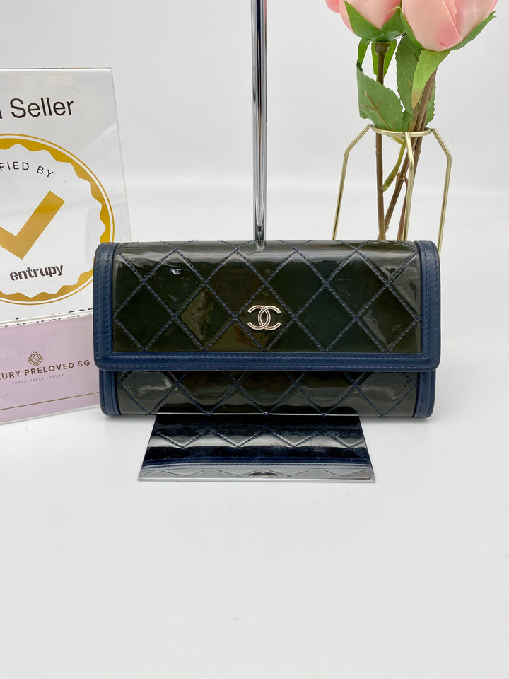 CHANEL WALLET PATENT