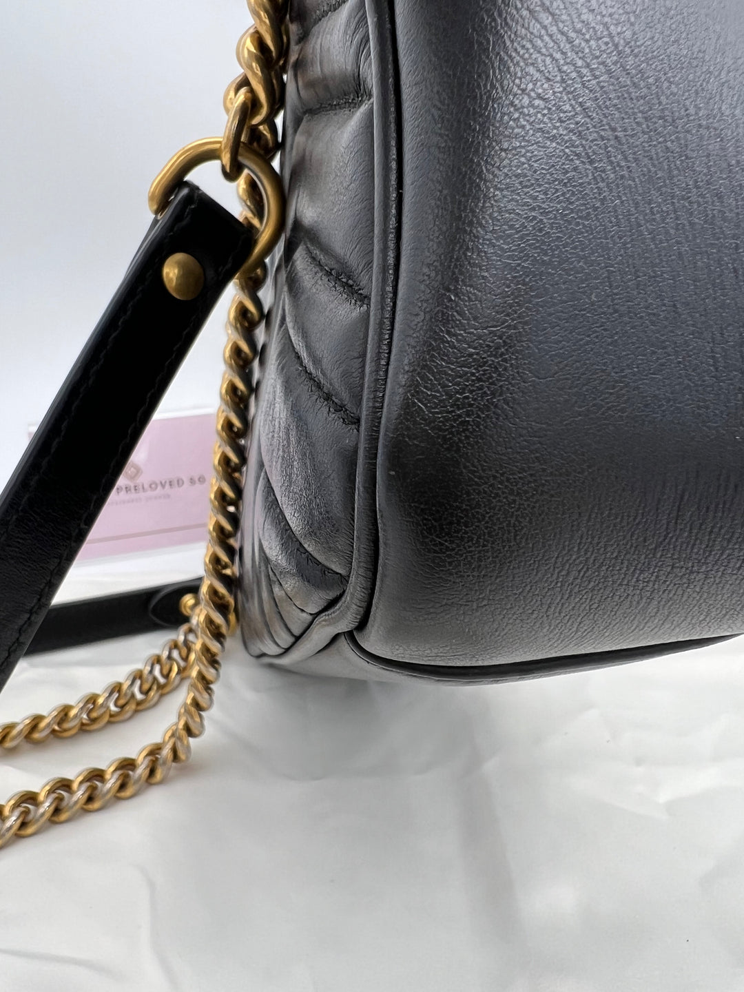 GUCCI MARMONT QUILTED GHW SHOULDER BAG