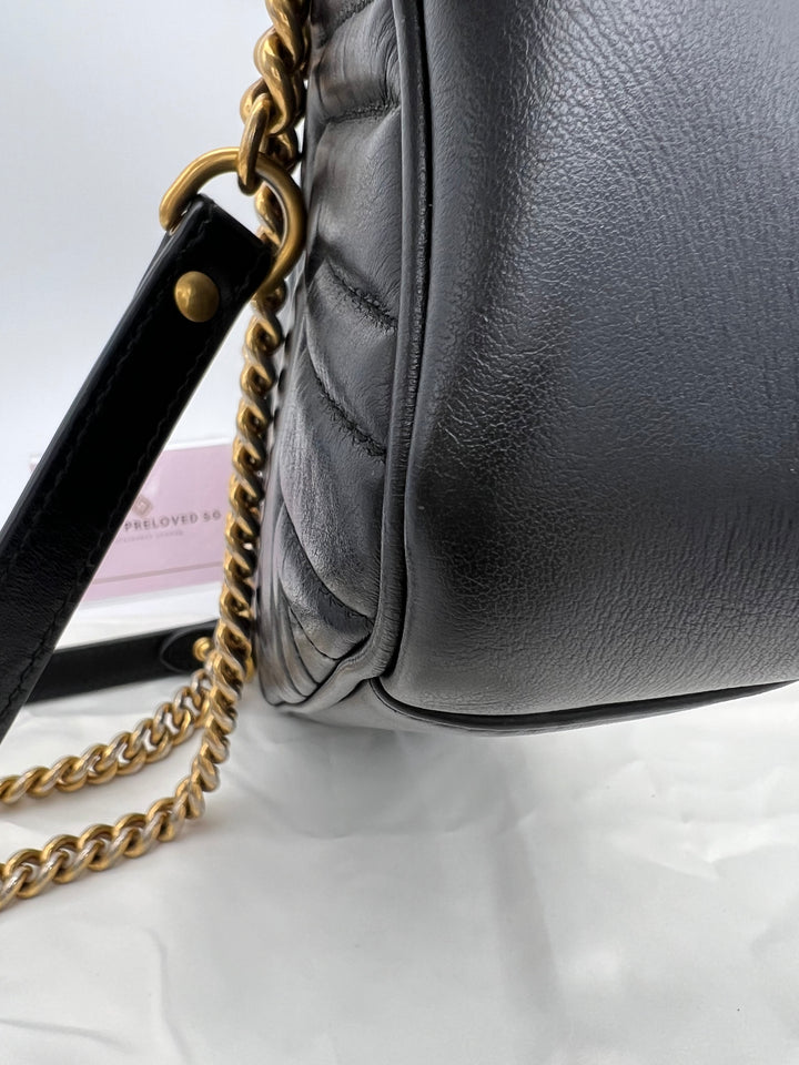 GUCCI MARMONT QUILTED GHW SHOULDER BAG