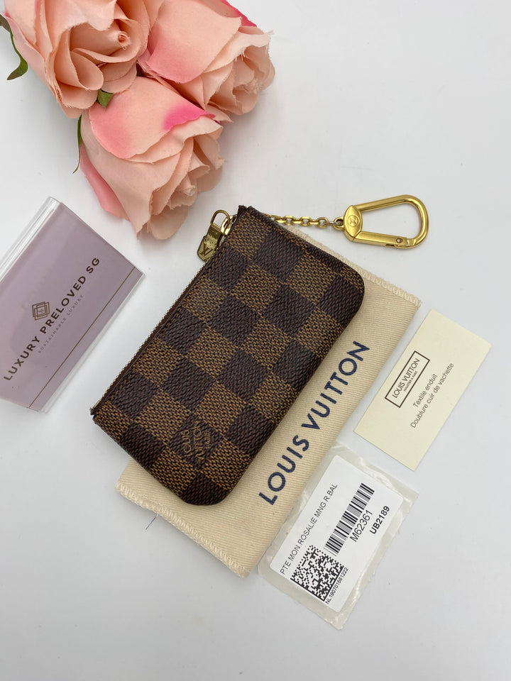 LOUIS VUITTON DAMIER EBENE KEY CASE