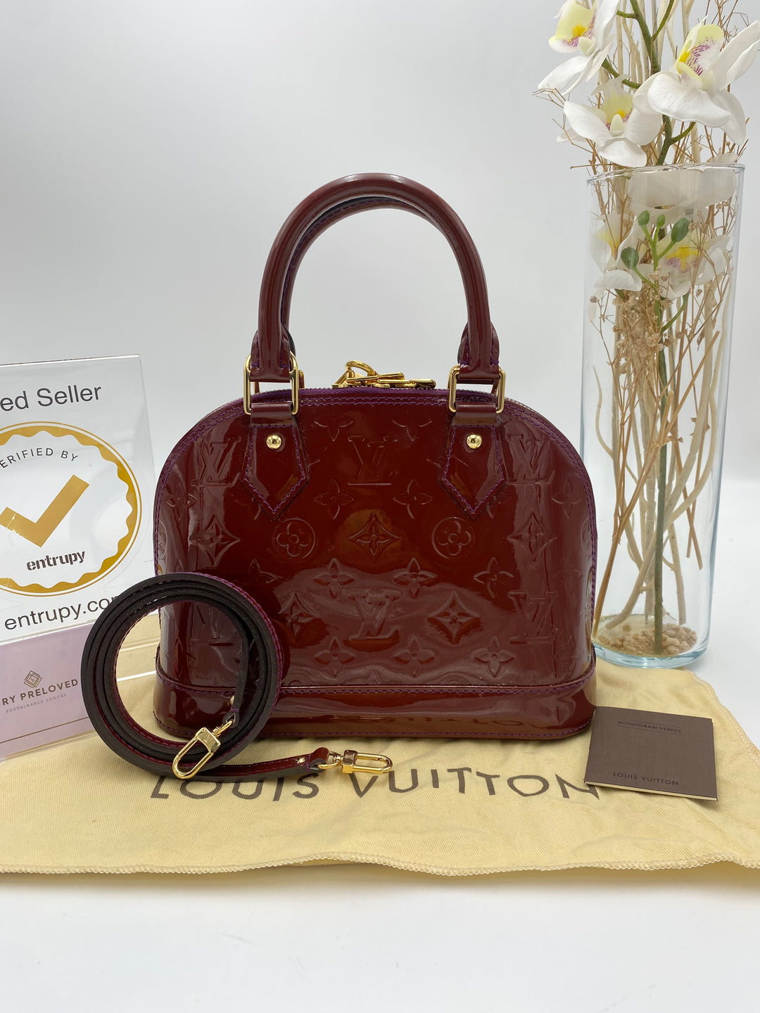 LOUIS VUITTON ALMA BB VERNIS