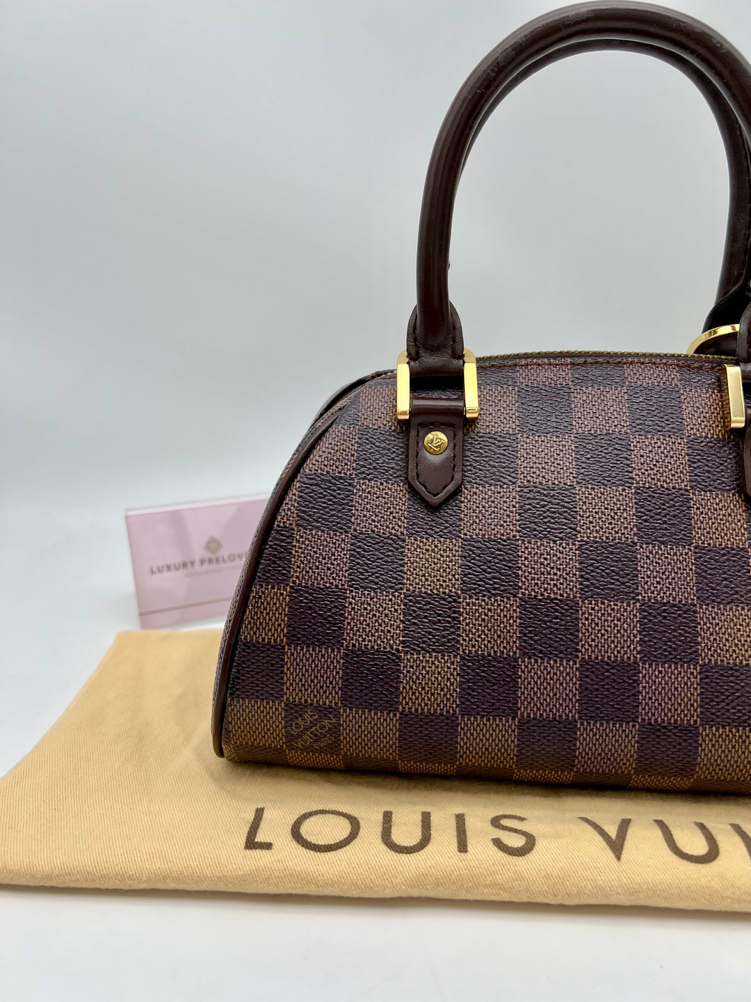 LOUIS VUITTON MINI RIBERA DAMIER EBENE