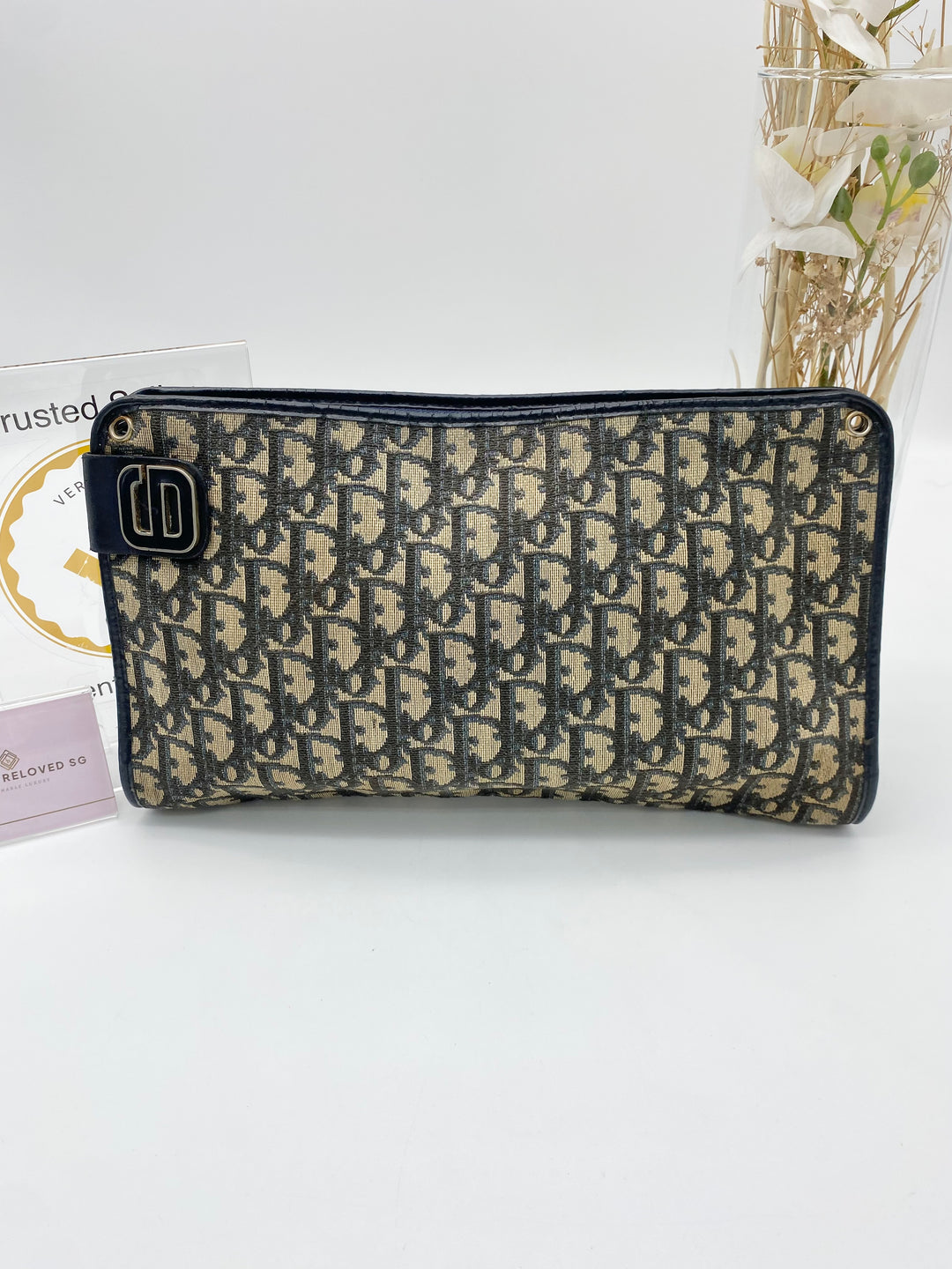 CHRISTIAN DIOR  TROTTER VINTAGE CLUTCH