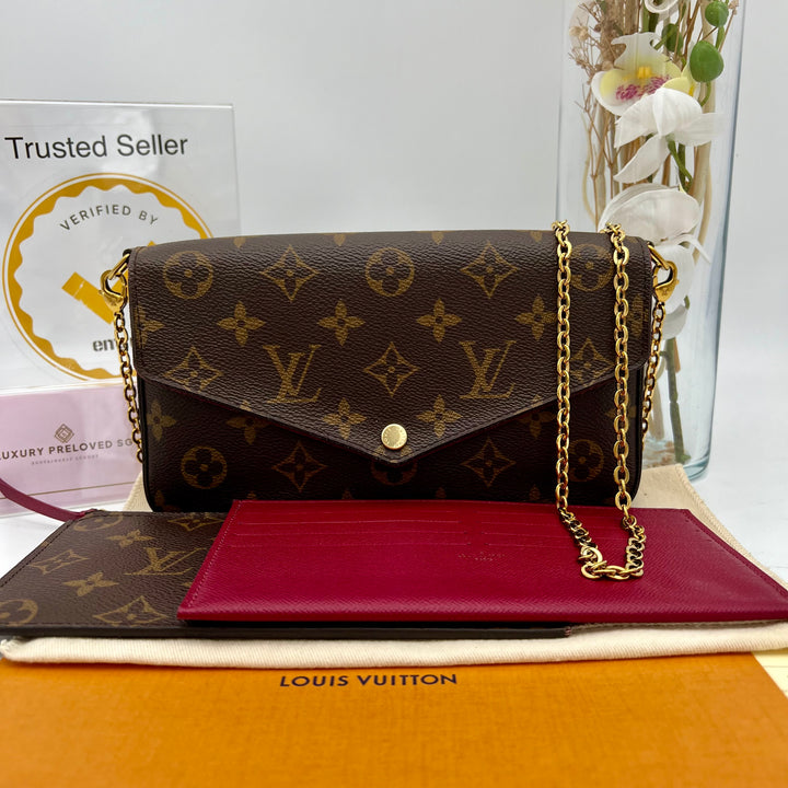 LOUIS VUITTON FELICIE MONOGRAM( RFID )