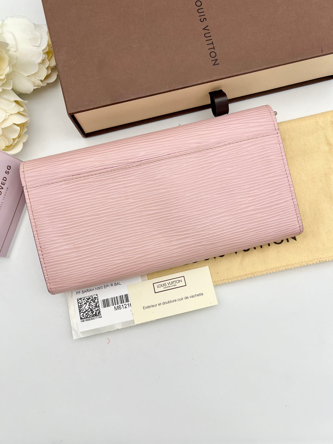 LOUIS VUITTON SARAH EPI LONG WALLET
