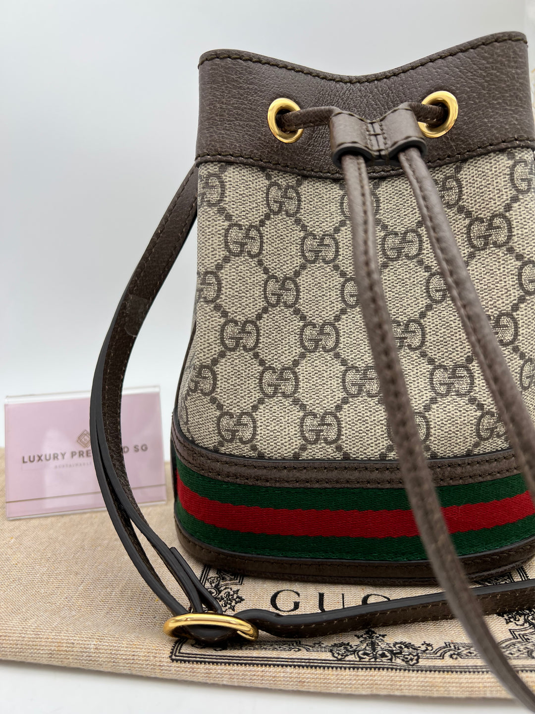 GUCCI OPHIDIA GG BUCKET CROSSBODY