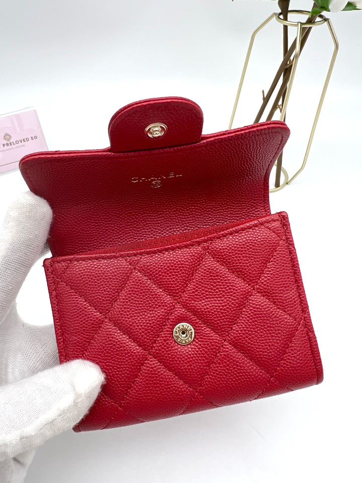 CHANEL CLASSIC SMALL FLAP CAVIAR WALLET