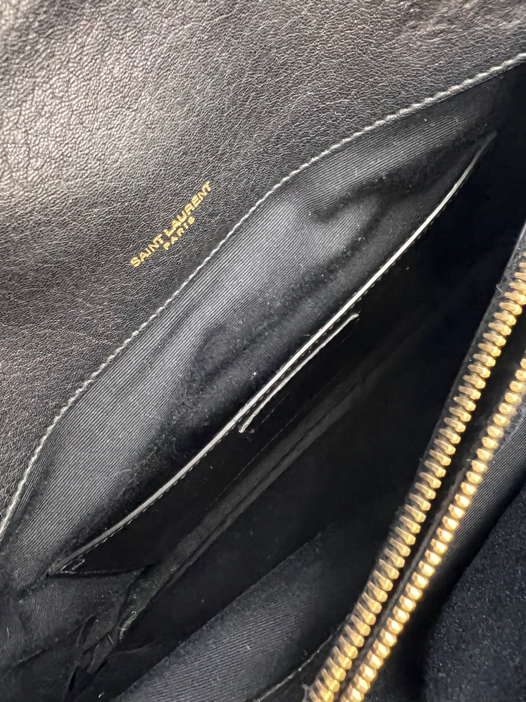 YVES SAINT LAURENT MONOGRAM ENVELOPE GHW