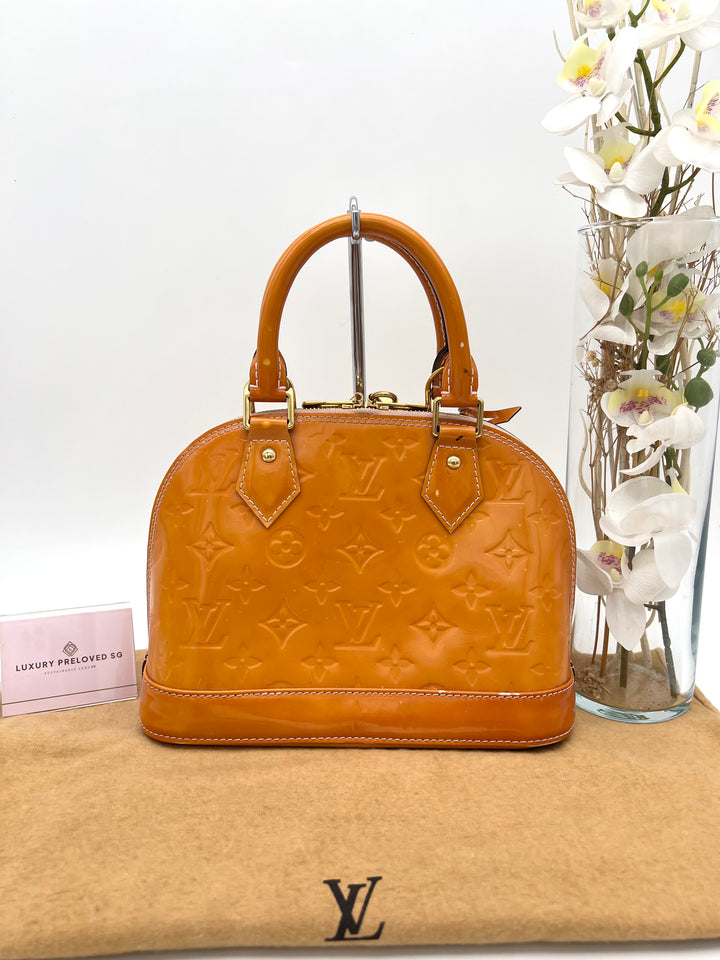 LOUIS VUITTON ALMA BB VERNIS
