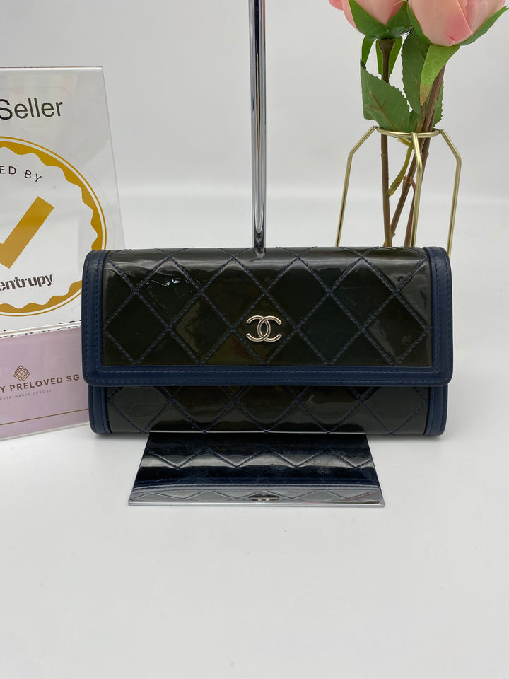 CHANEL WALLET PATENT