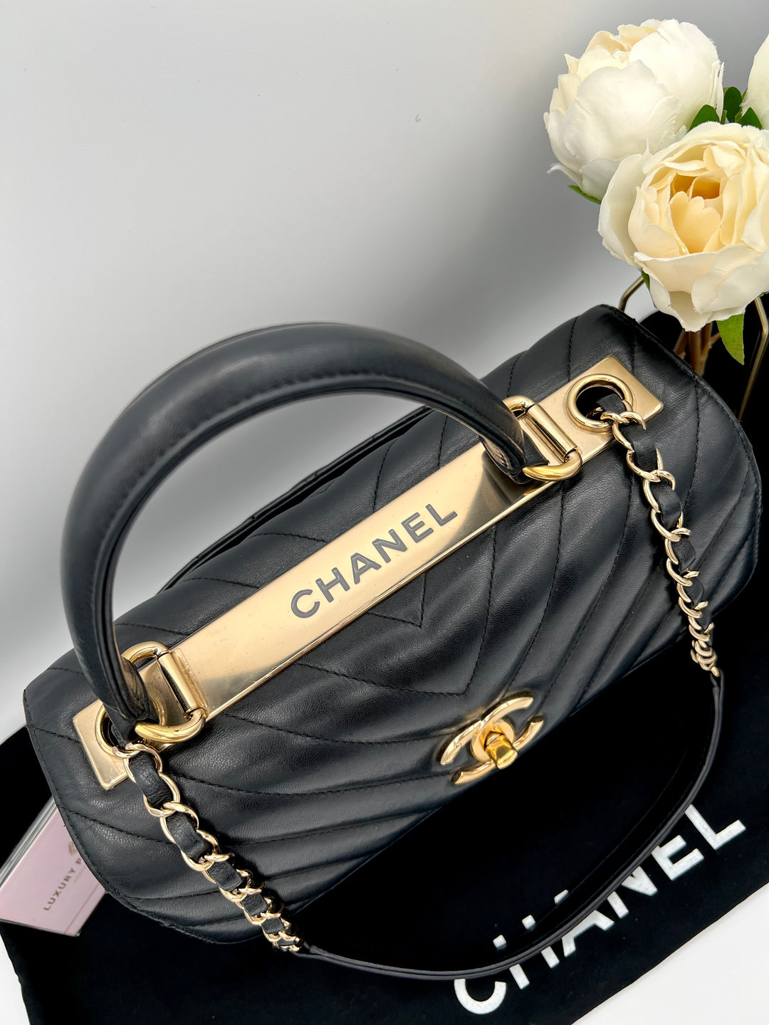 CHANEL TRENDY CHEVRON LAMBSKIN NO.25