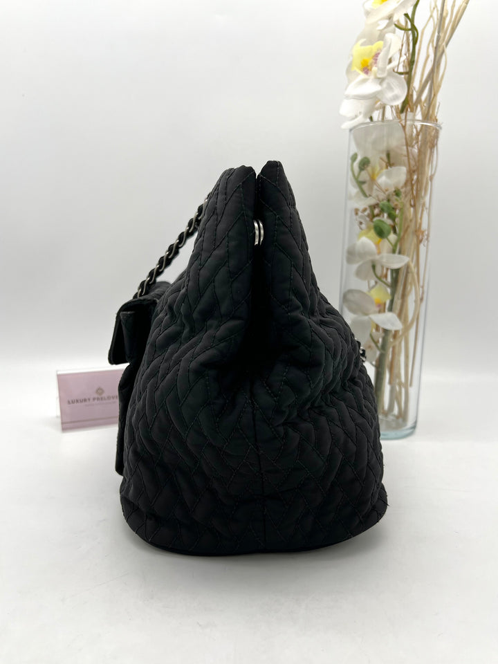 PRADA NYLON QUILTED CHAIN 2 WAY BAG
