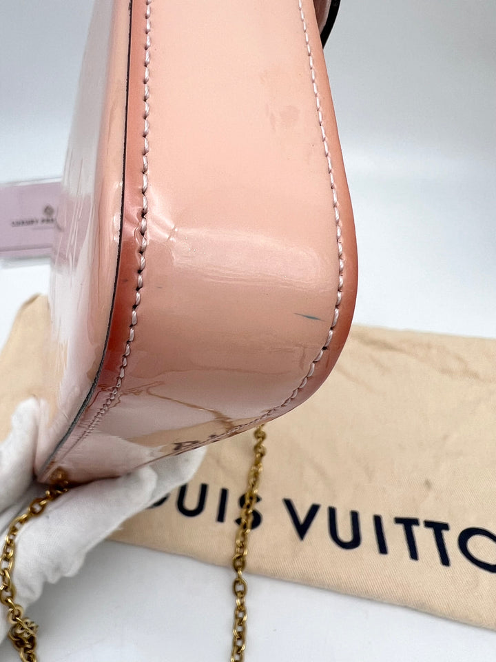 LOUIS VUITTON FELICIE IN PINK PATENT LEATHER